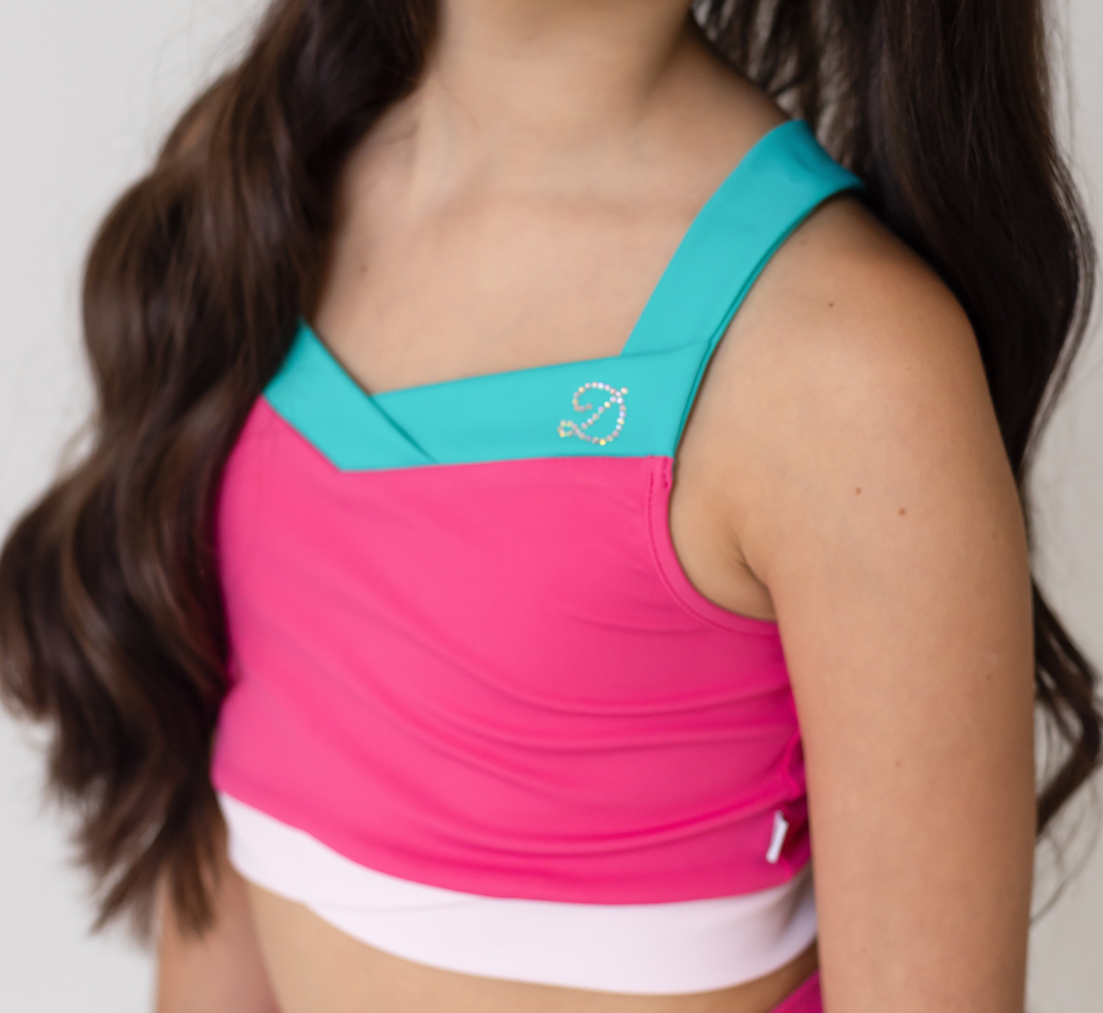 D by Dolly Cross Over Fushia Leggings Set