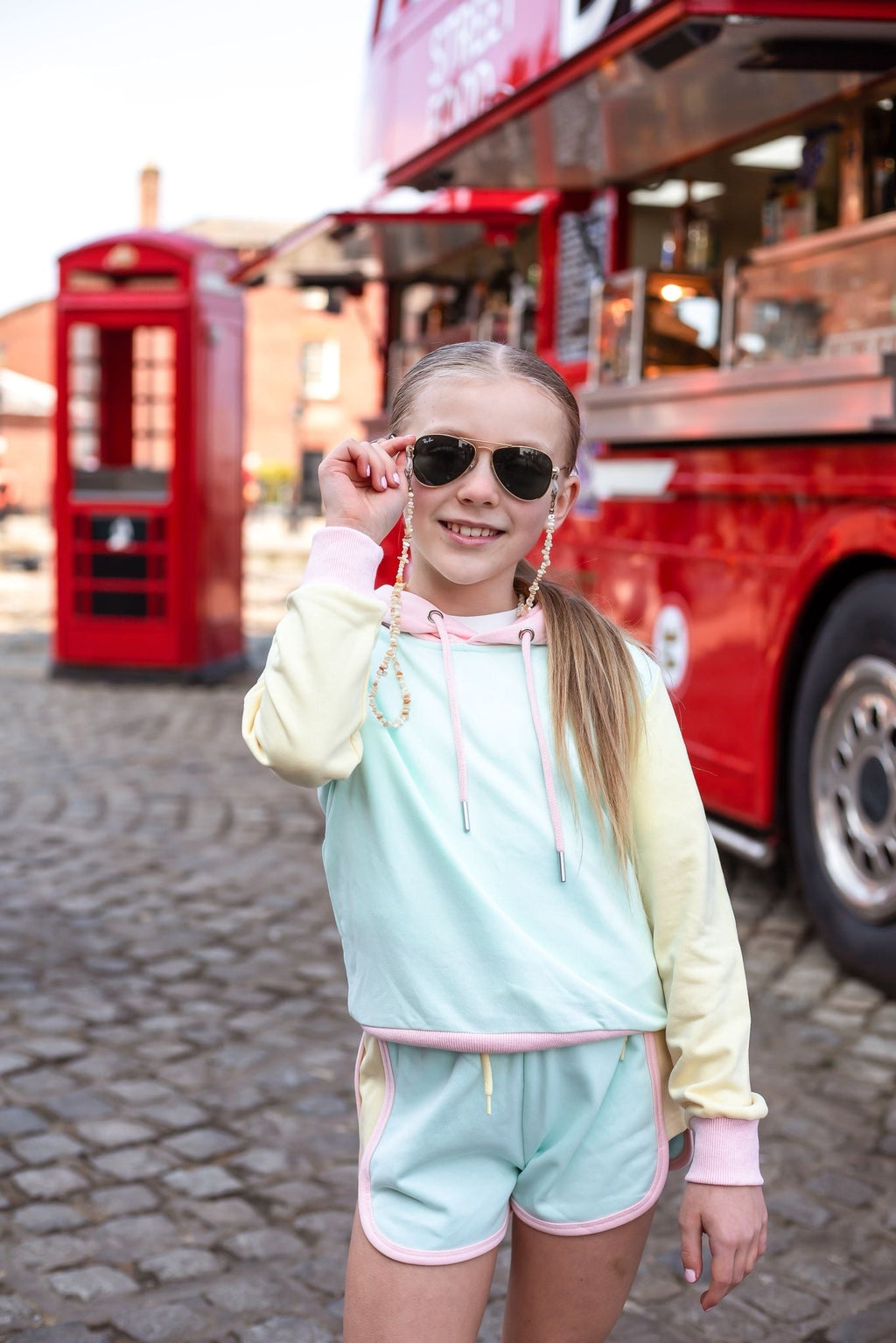 D by Dolly Aqua Long Hoodie