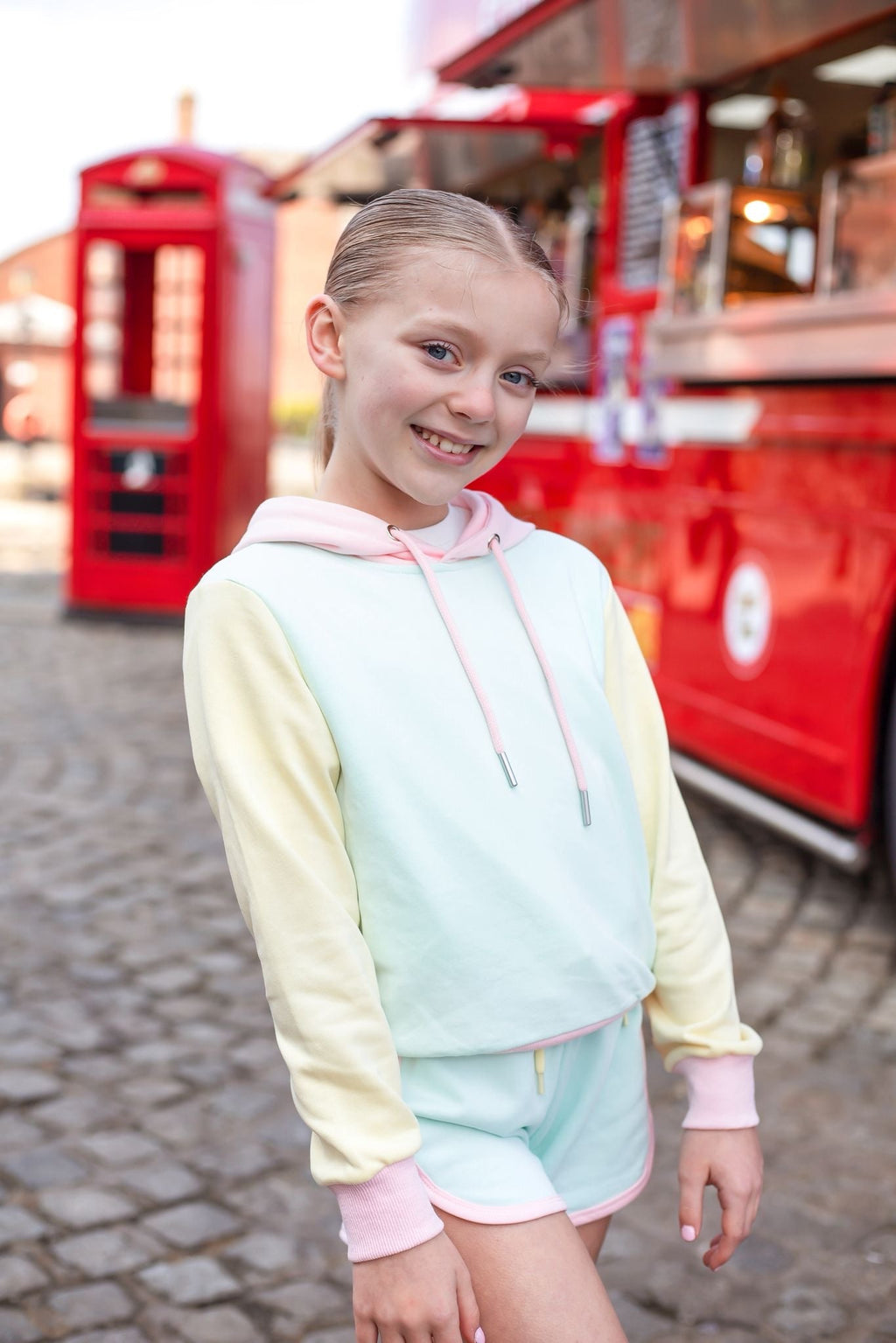 D by Dolly Aqua Long Hoodie