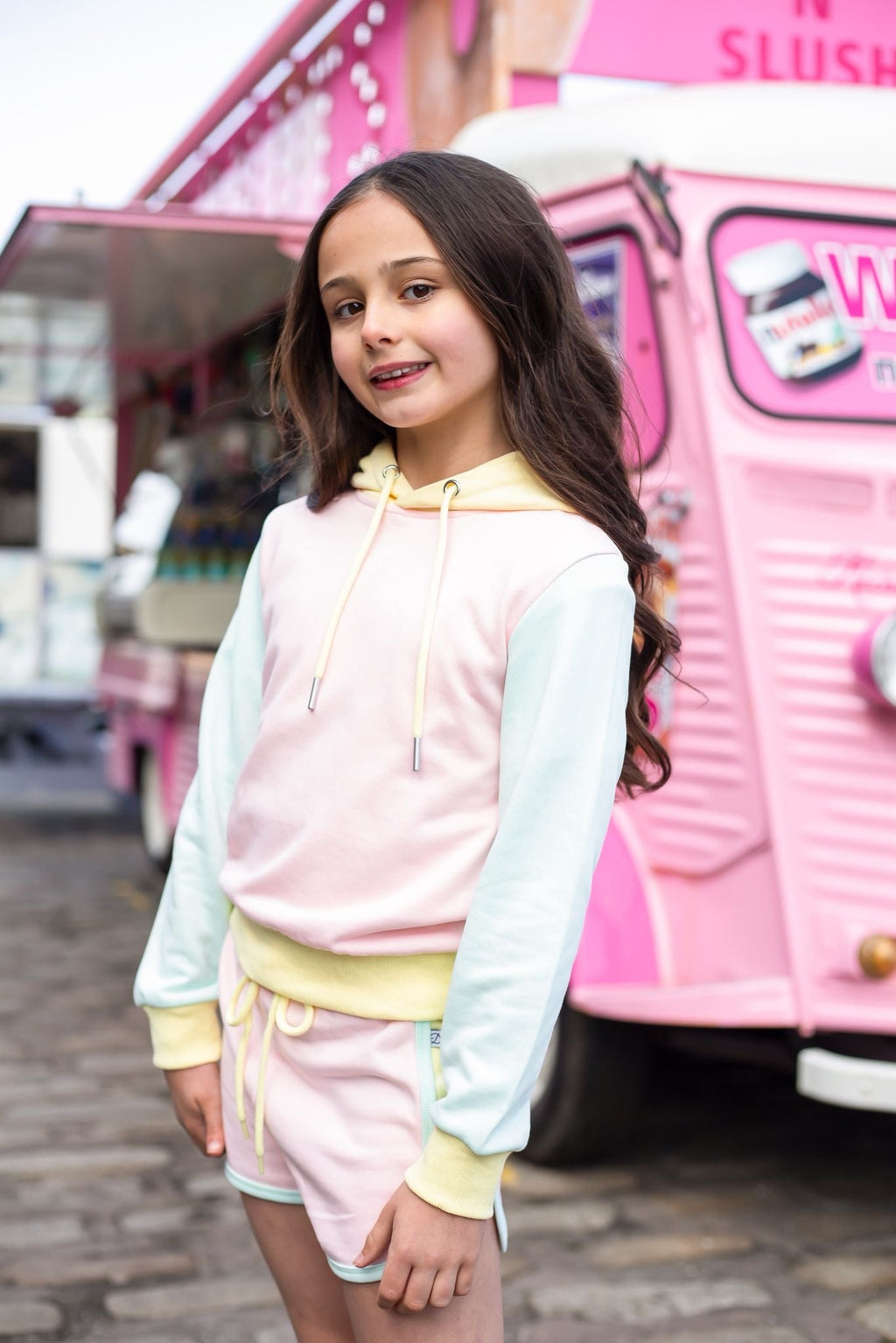 D by Dolly Peach Long Hoodie