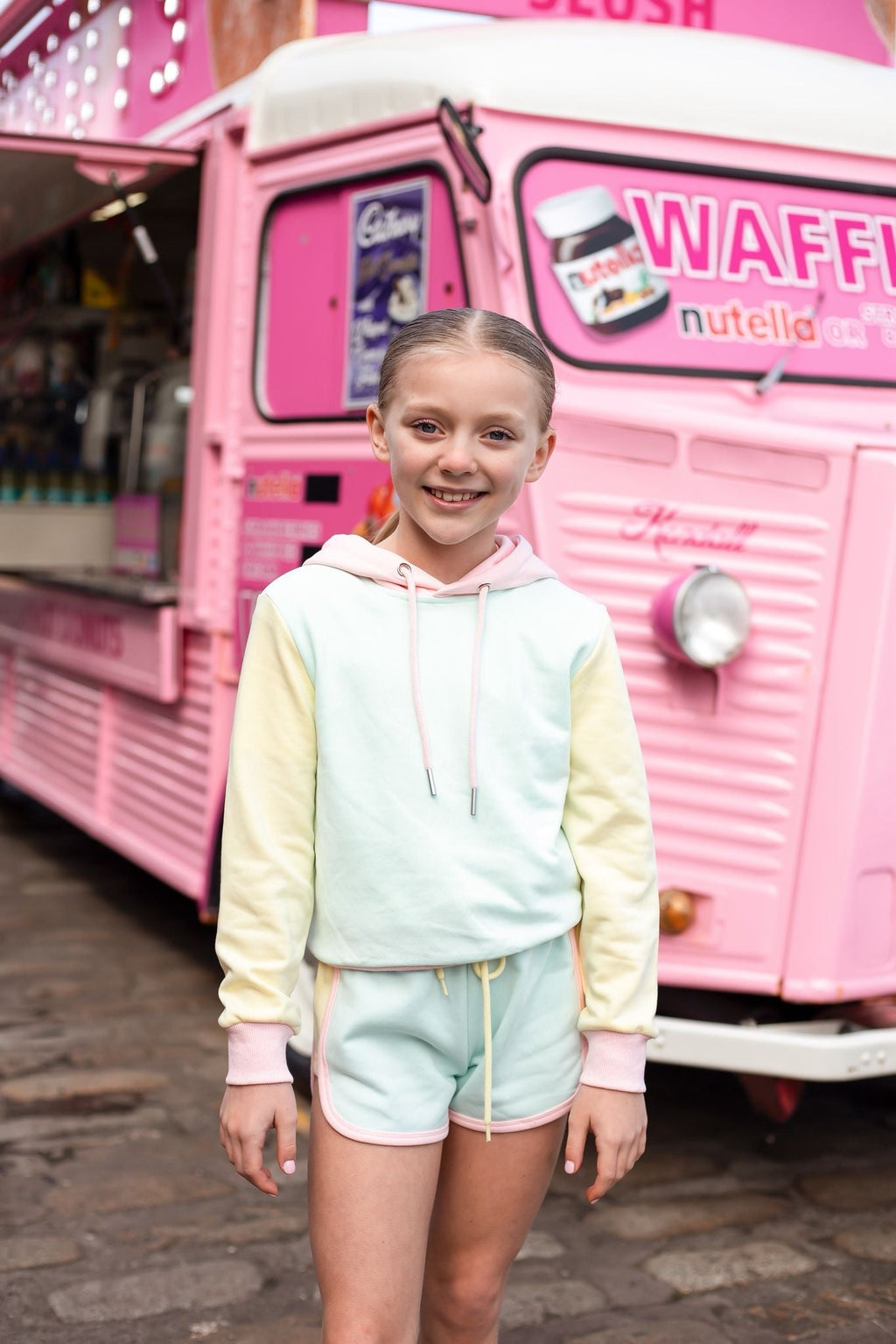 D by Dolly Aqua Long Hoodie