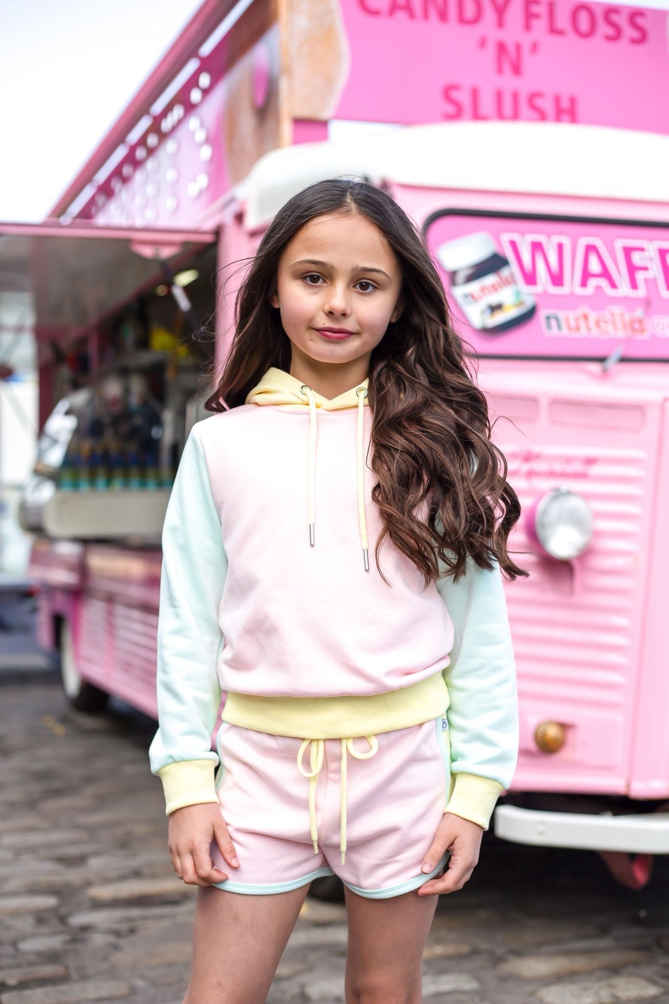 D by Dolly Peach Long Hoodie