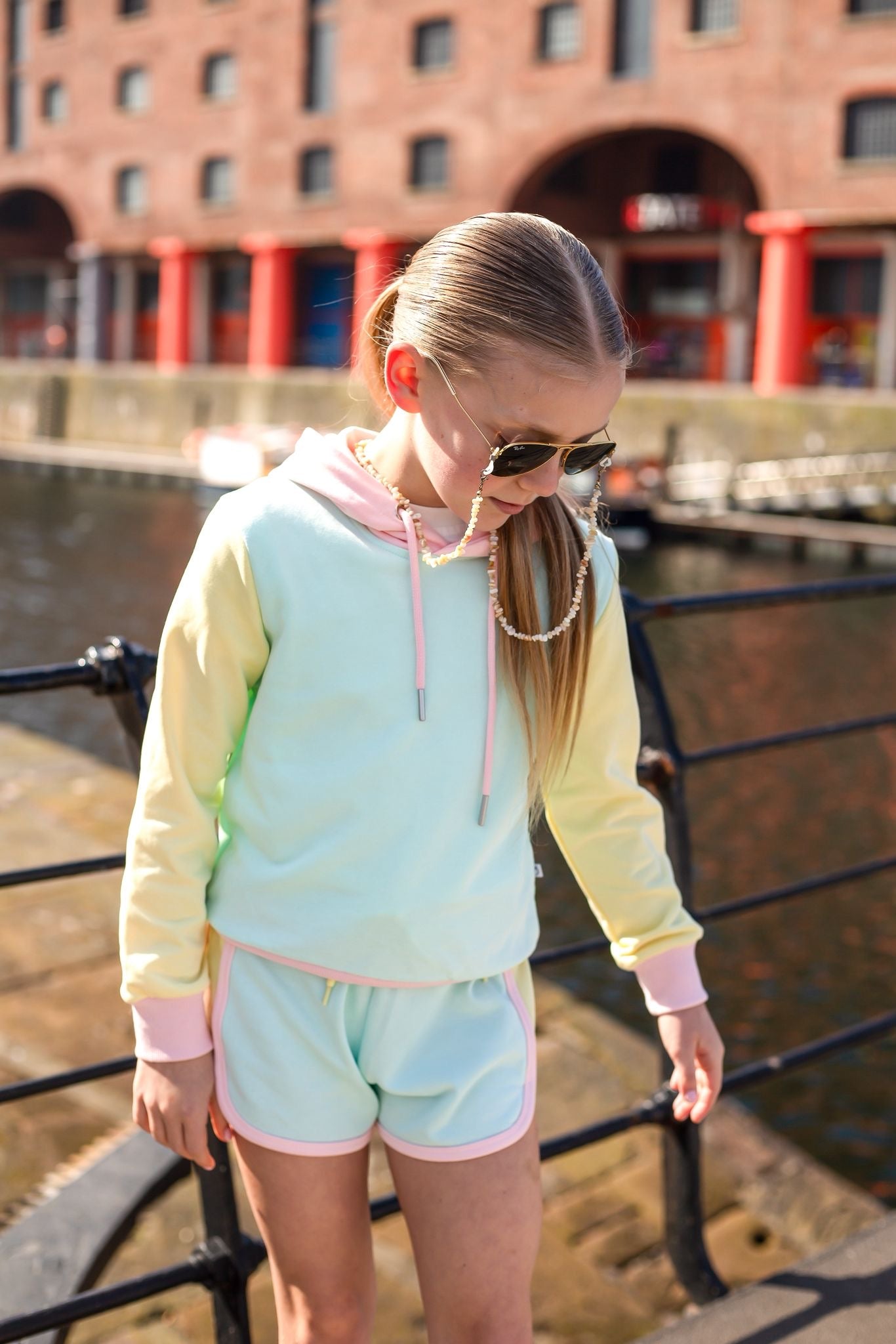 D by Dolly Aqua Long Hoodie