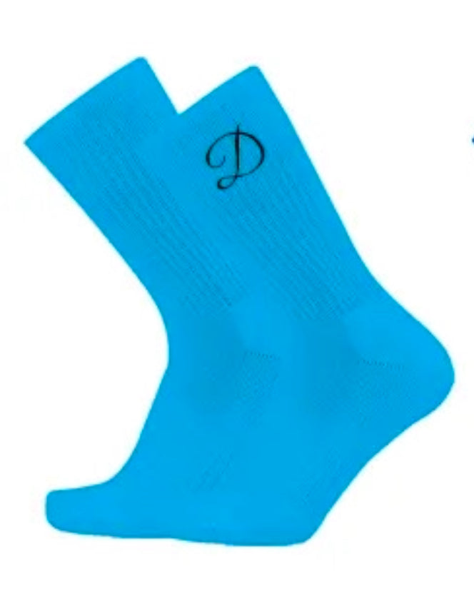 D by Dolly Sport Socks Aqua Blue