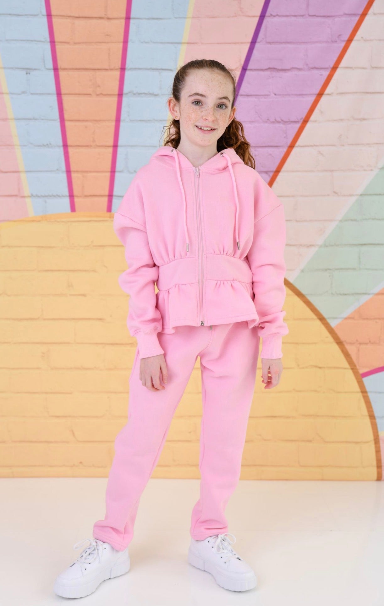 D by Dolly Peplum Hooded Jogger Set – Cosy Loungewear & Tracksuit | Ages 2-12 Years