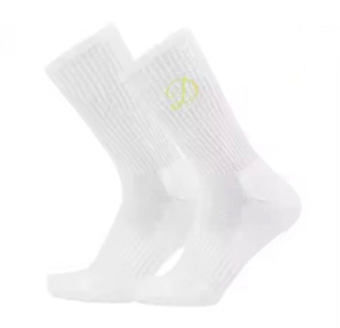 D by Dolly Sport Ankle Socks White Yellow D