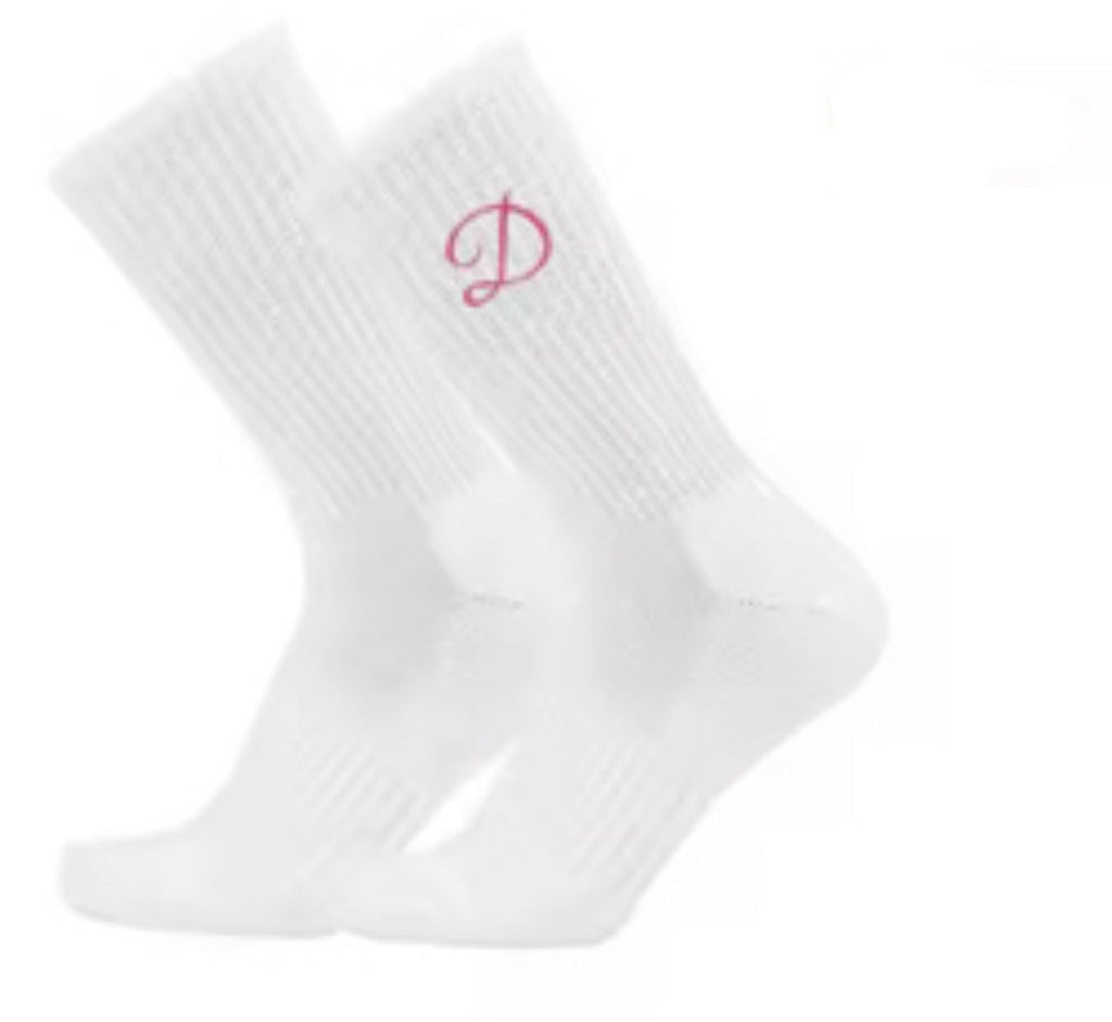 D by Dolly Sport Ankle Socks White Fushia D