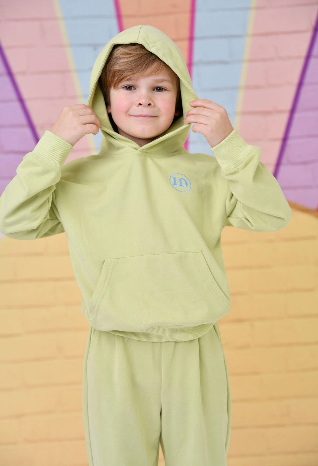 Little Dudes Boys Sage Green Hooded Jogger Set – Cosy Loungewear & Tracksuit | Ages 2-8 Years
