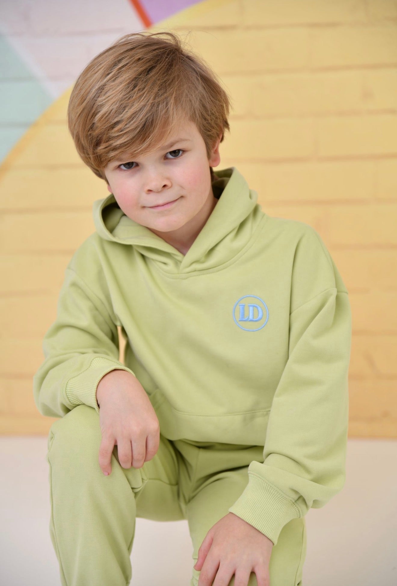 Little Dudes Boys Sage Green Hooded Jogger Set – Cosy Loungewear & Tracksuit | Ages 2-8 Years