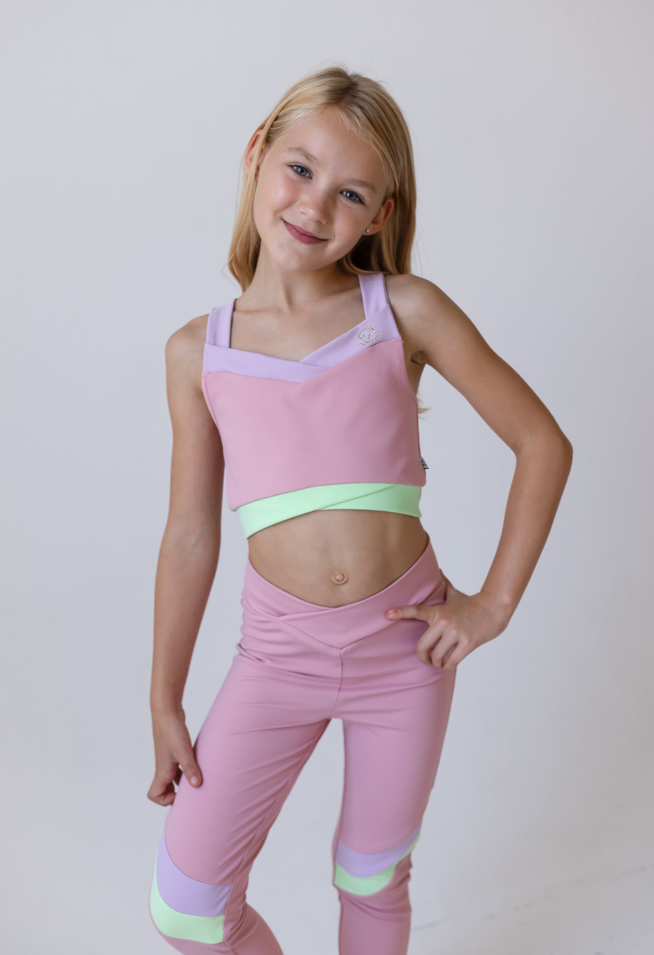 D by Dolly Pastel Pink Leggings Set