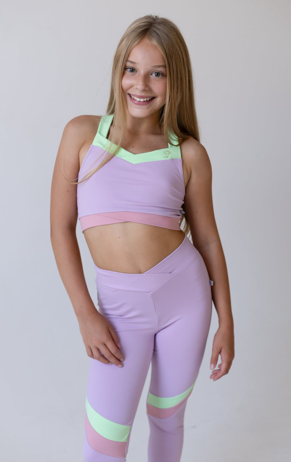 D by Dolly Pastel Lilac Leggings Set