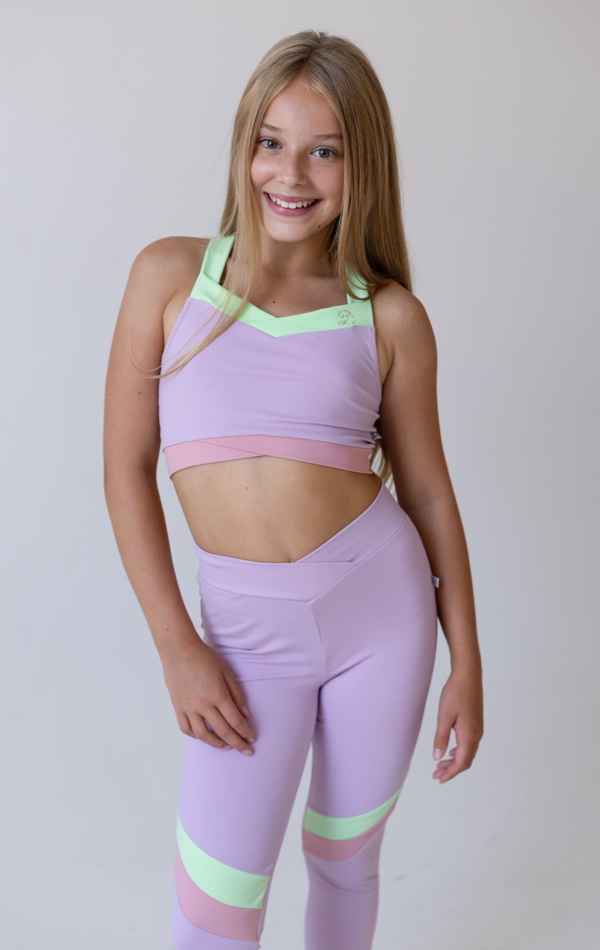 D by Dolly Pastel Lilac Leggings Set