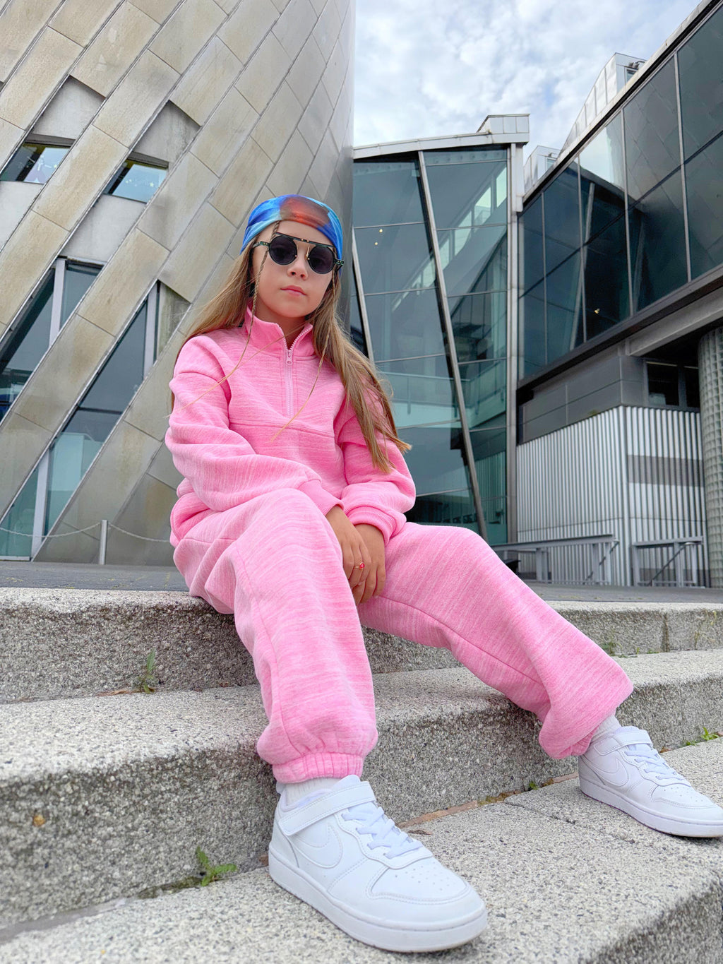 D by Dolly Pink Girls Jogging Suit