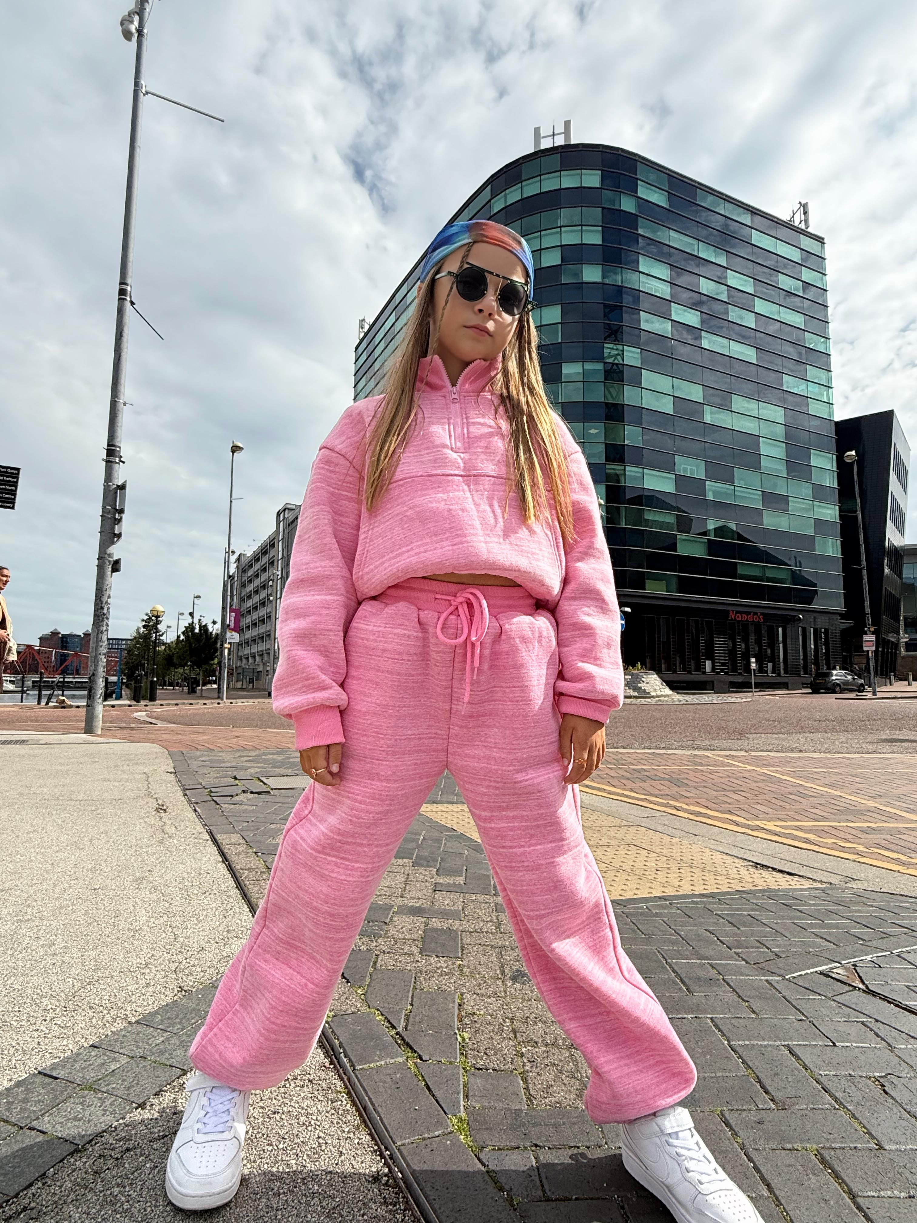 D by Dolly Pink Girls Jogging Suit