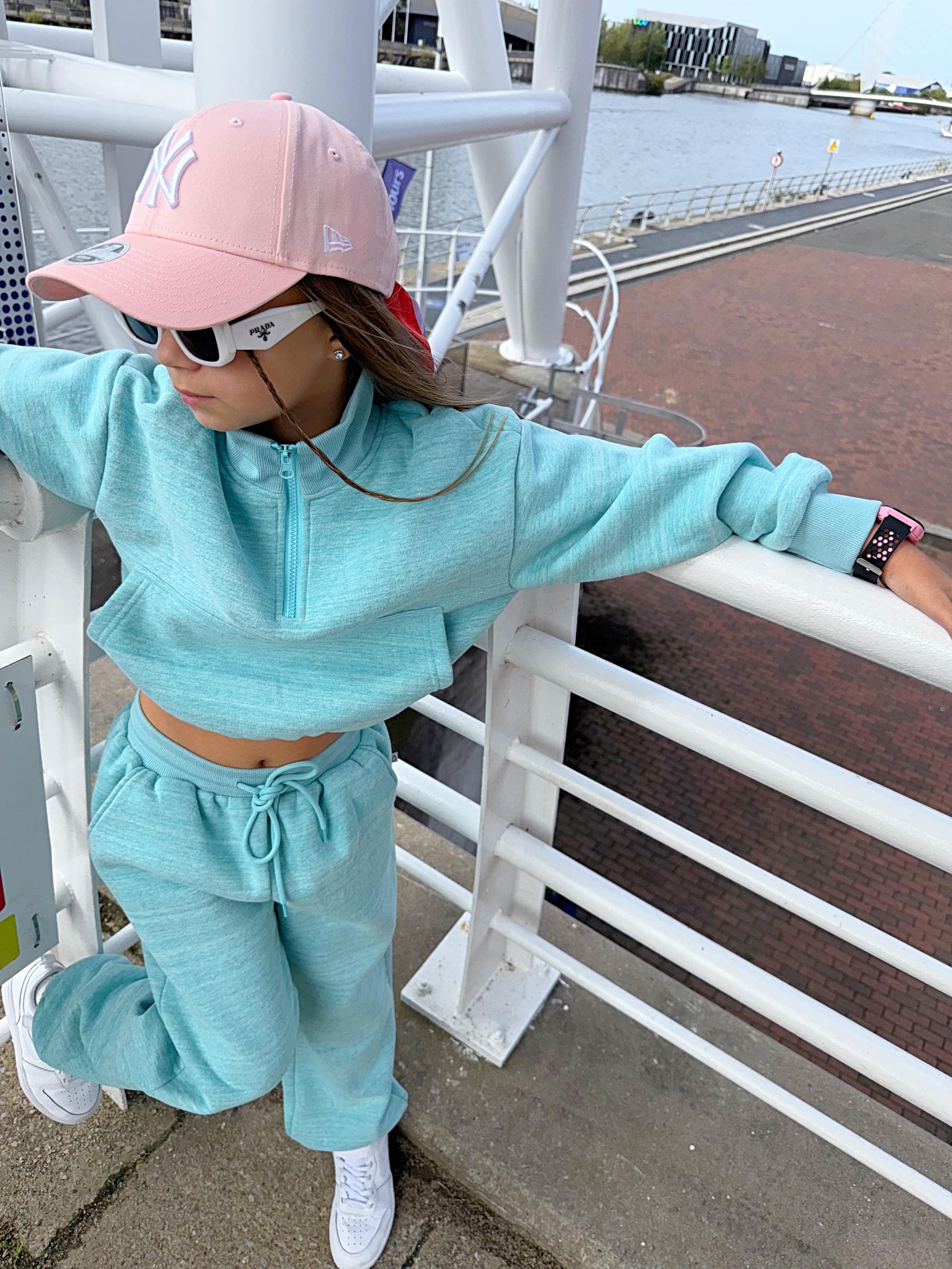 D by Dolly Aqua Girls Jogging Suit