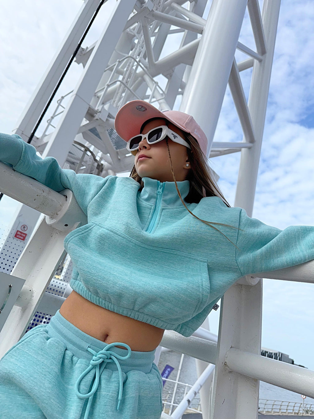 D by Dolly Aqua Girls Jogging Suit