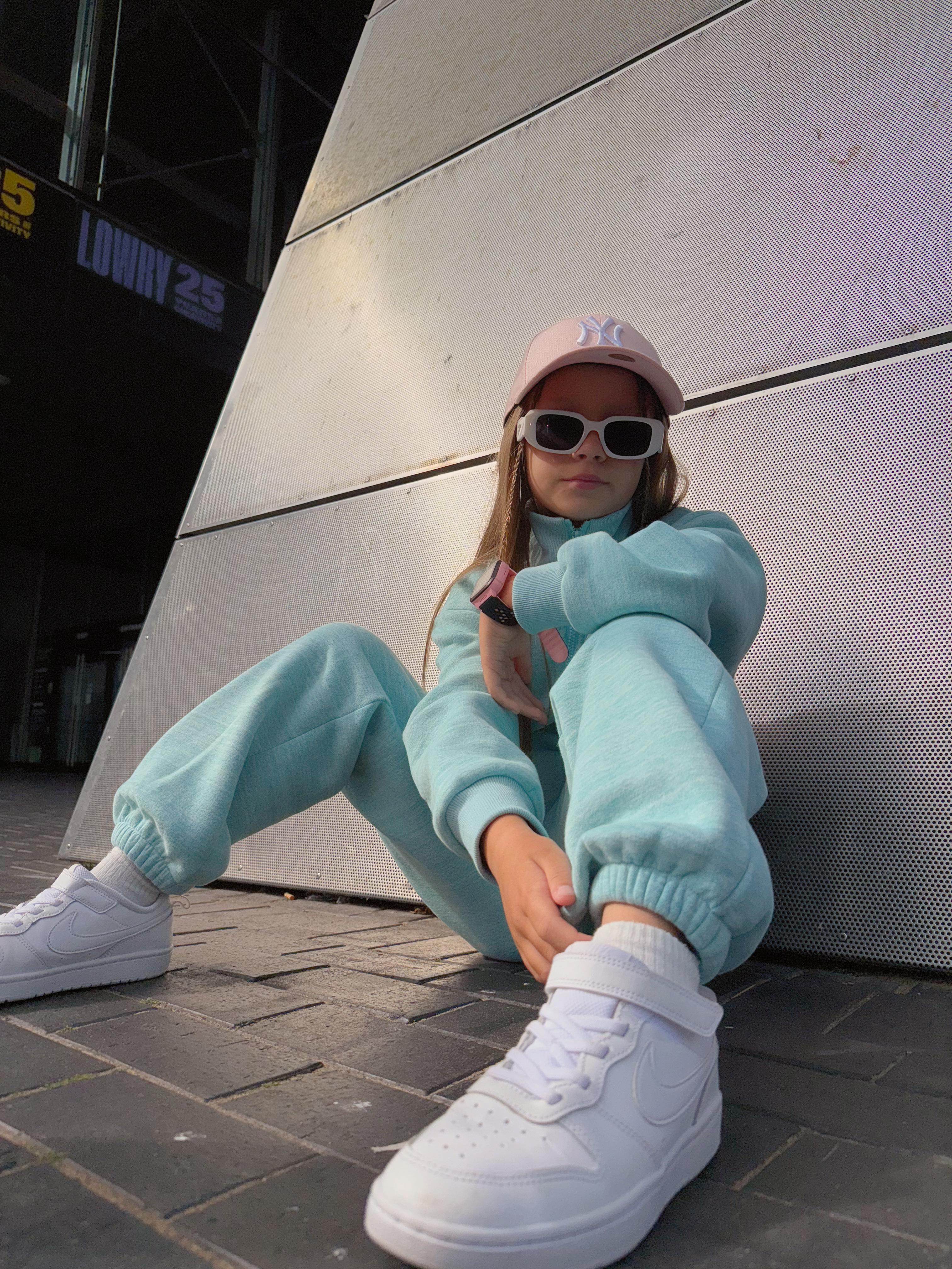 D by Dolly Aqua Girls Jogging Suit