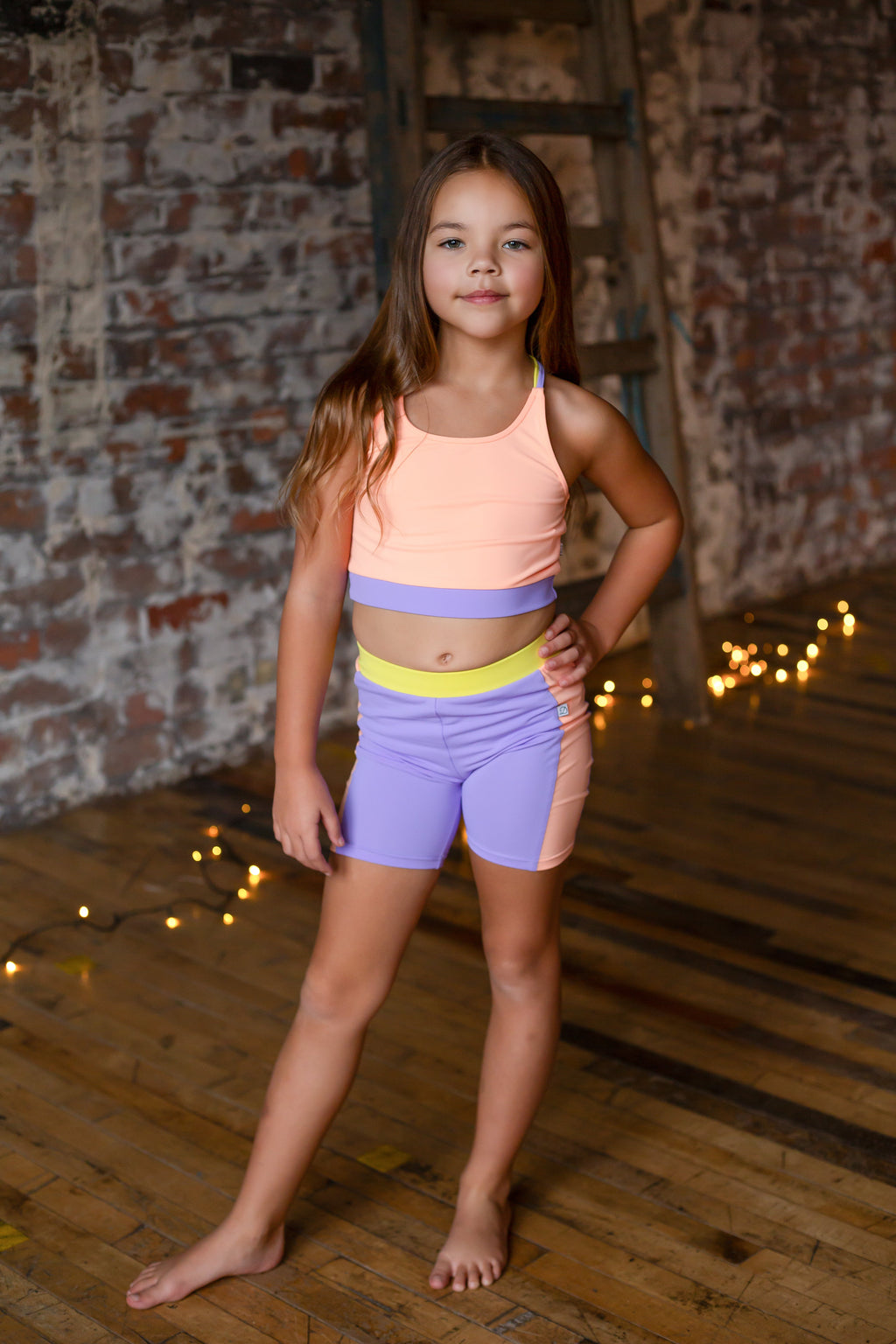 D by Dolly Lilac Shorts & Crop Top