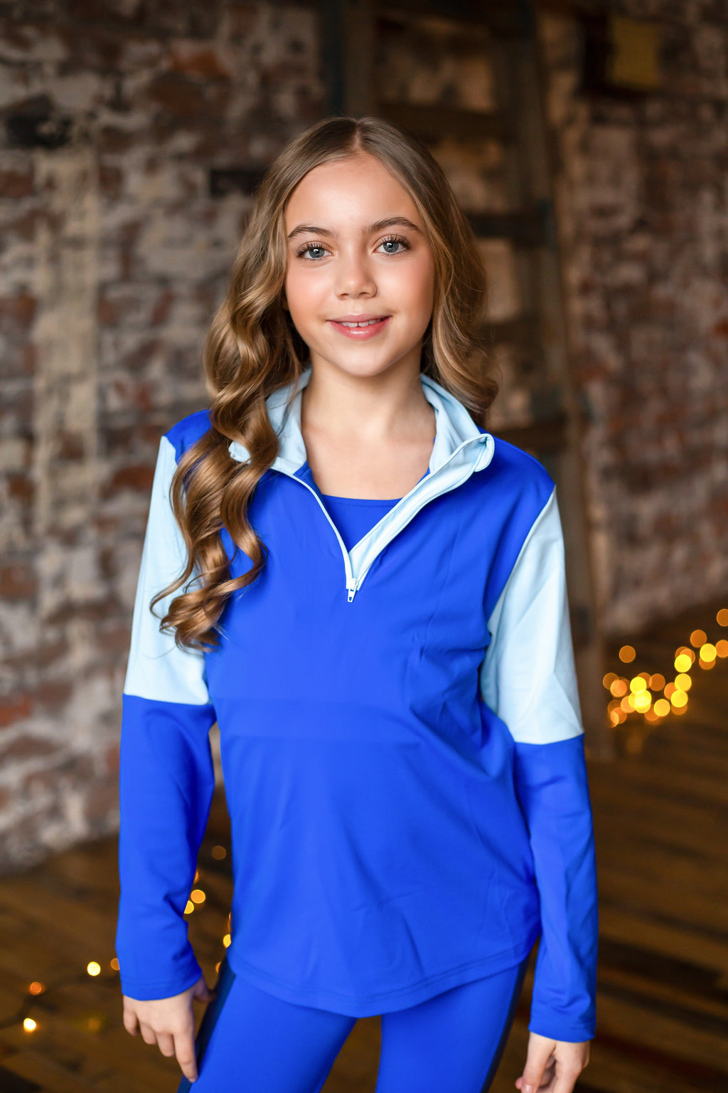 D by Dolly Royal Blue Three Piece Quarter Zip Set