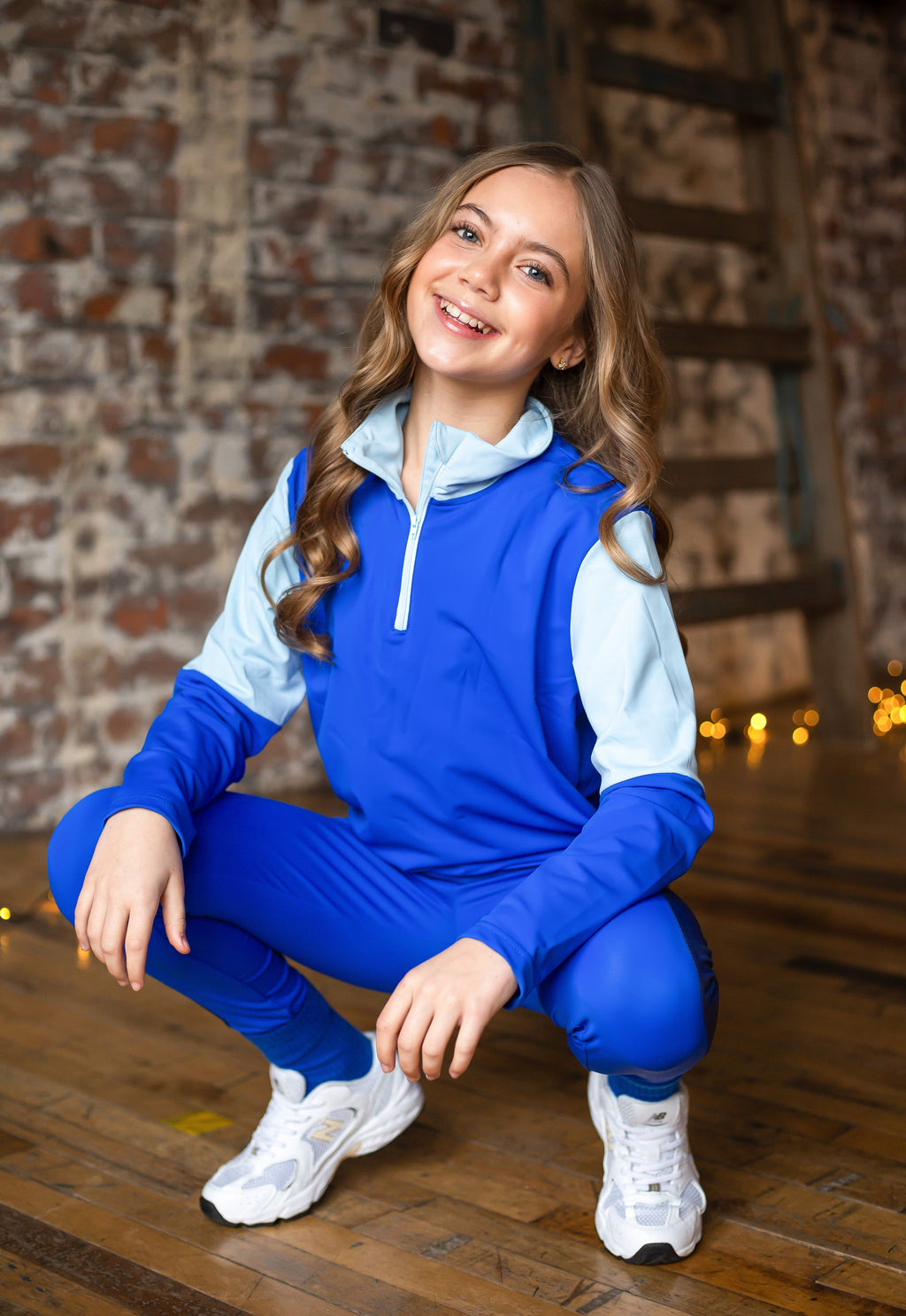 D by Dolly Royal Blue Three Piece Quarter Zip Set
