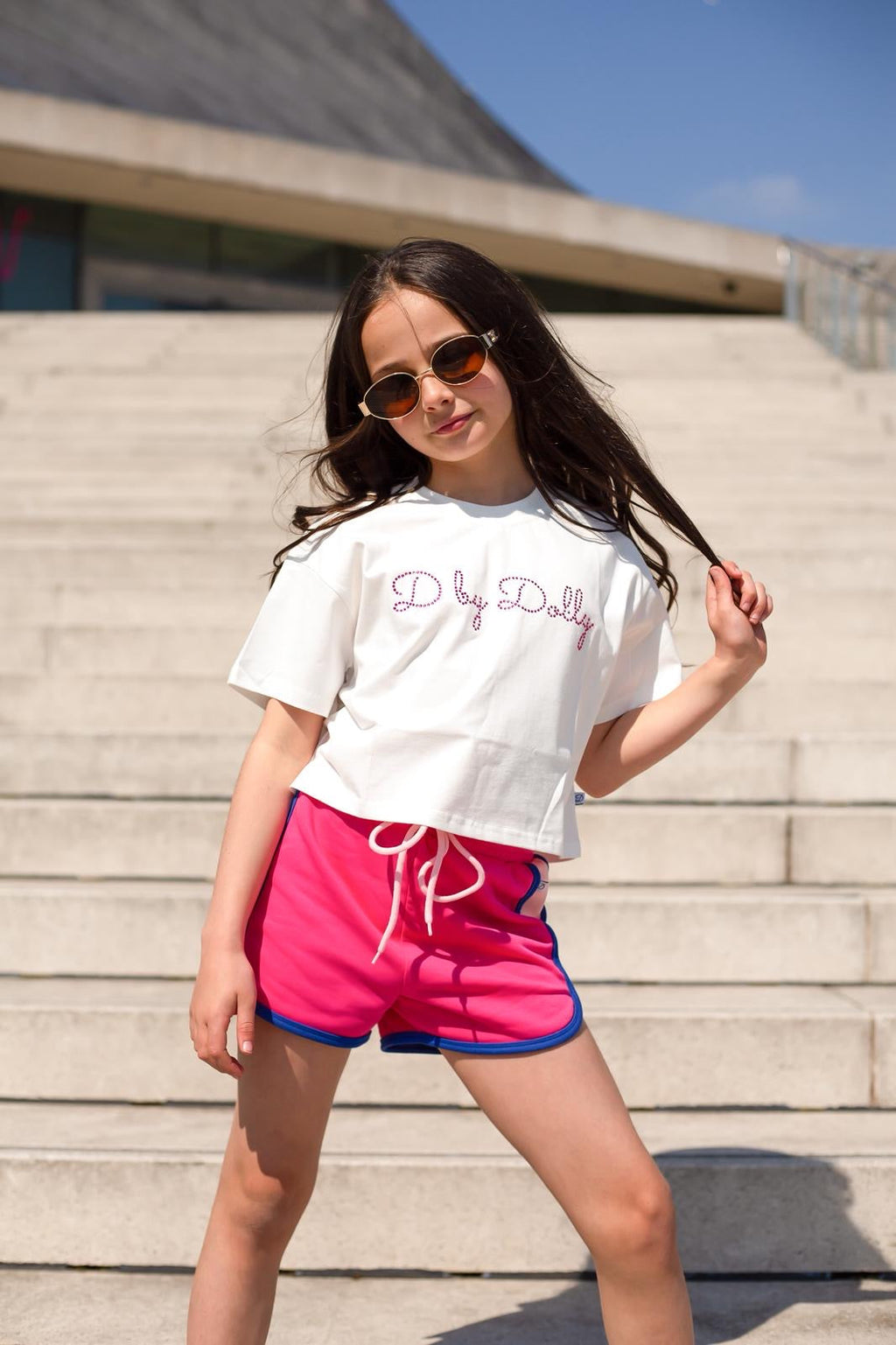 D by Dolly Fushia Sports Shorts