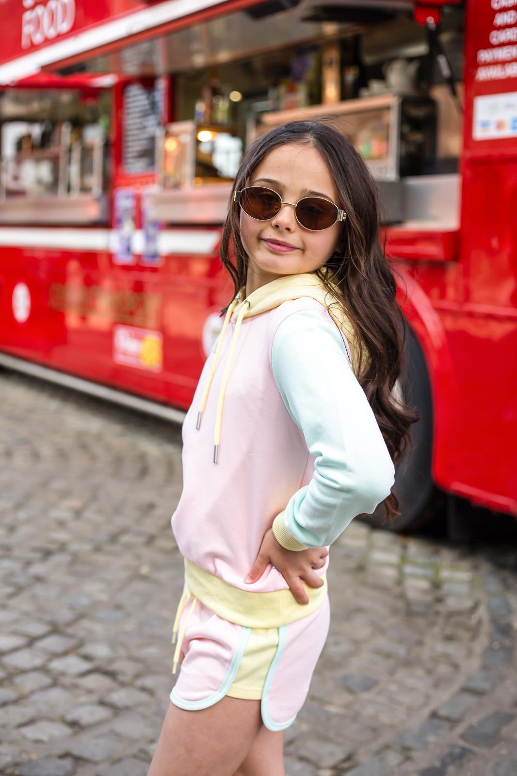 D by Dolly Peach Long Hoodie